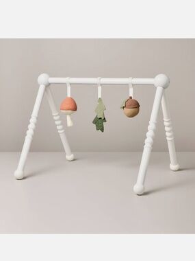 NEW Woodland Wooden Play Gym with Soft Toys White - Hearth & Hand with Magnolia